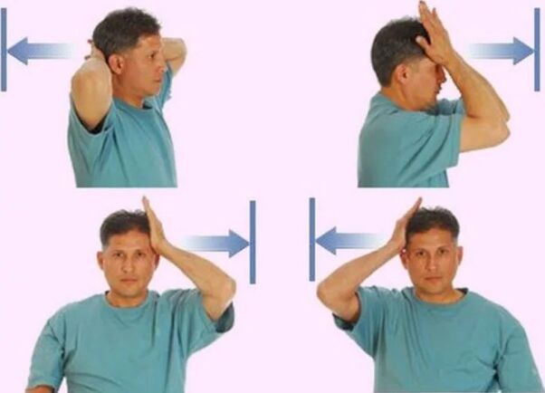 Gymnastics for neck with osteochondrose